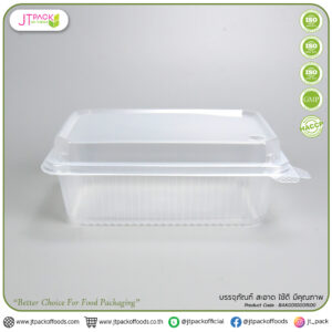 กล่องใสใส่อาหาร PPฝาติดกับตัว 750ml (1ช่อง) /JT-GO99 (25ชิ้นx24ห่อ)(600ชิ้น/ลัง)